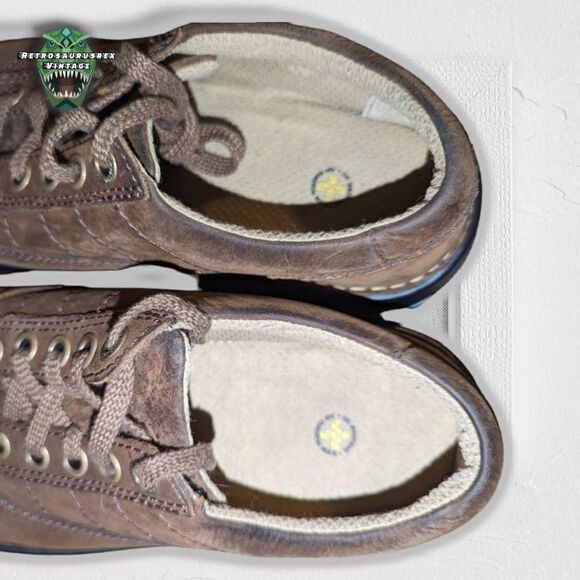 Dr Martens Y2K Vintage John Crazy Horse Leather 10 Hole Oxfords, Size 7 - Picture 2 of 9